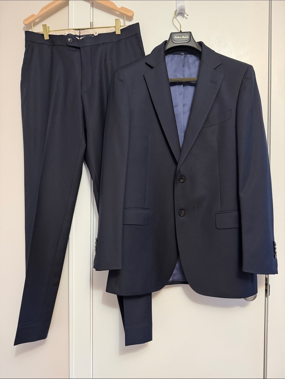 Suitsupply Navy Two-Piece Suit - Tailored Blazer & Trousers size 40L